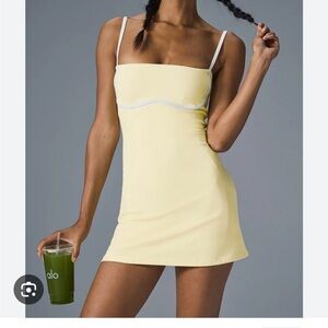 Alo Yellow Mini Dress